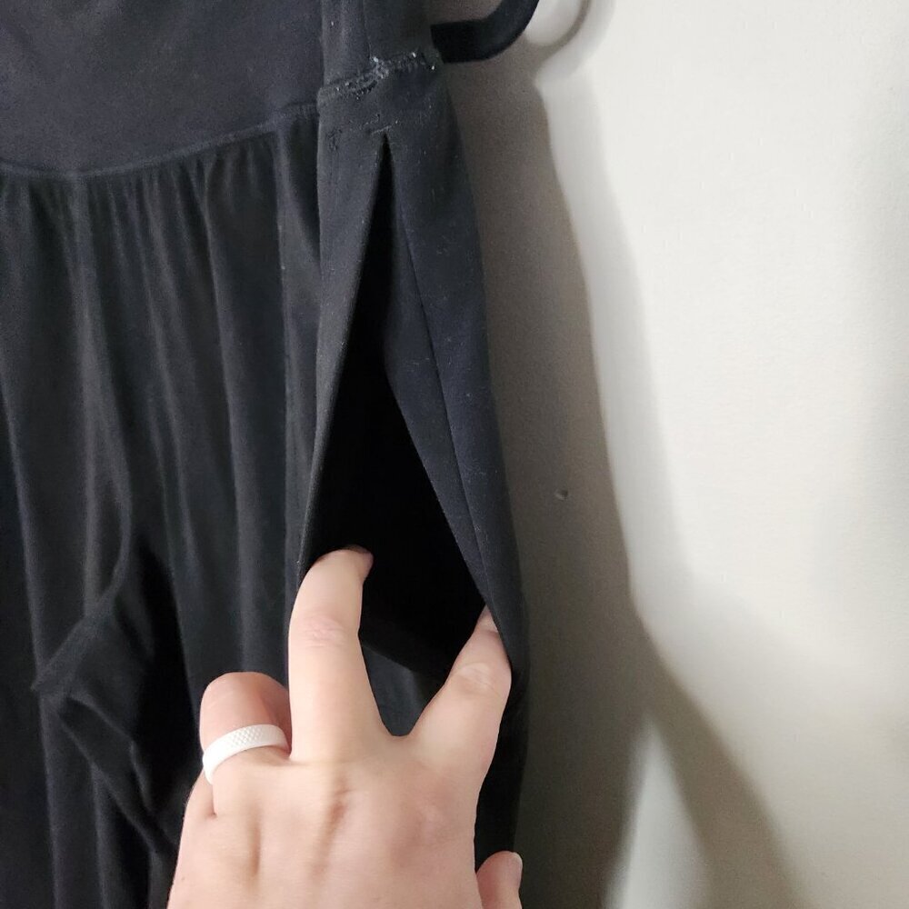 Athleta Solid Black Salutation Stash Crop Joggers - image 3